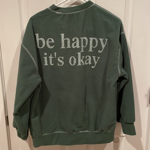 Dazy dark green sweatshirt, size S. - Picture 2 of 2